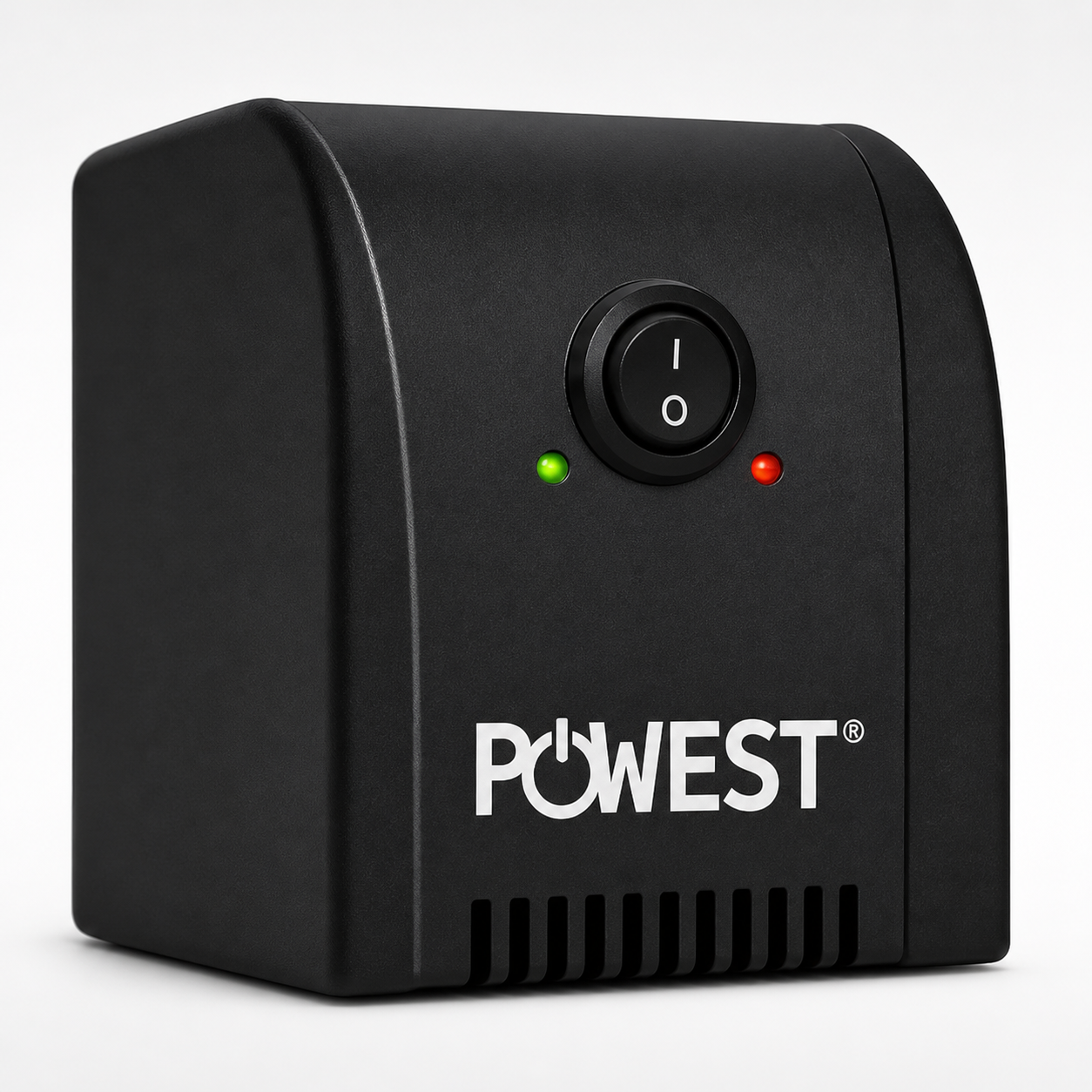 Regulador De Voltaje Powest 2200VA 8 Tomas LED Para Hogar Y Oficina