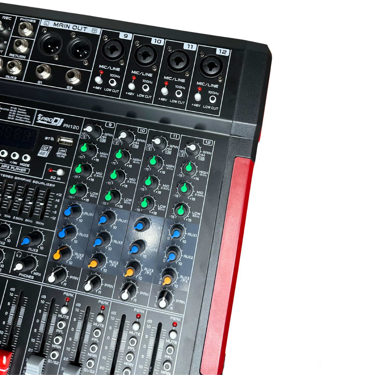 PH120 CONSOLA PRO DJ PASIVA 12 CANALES