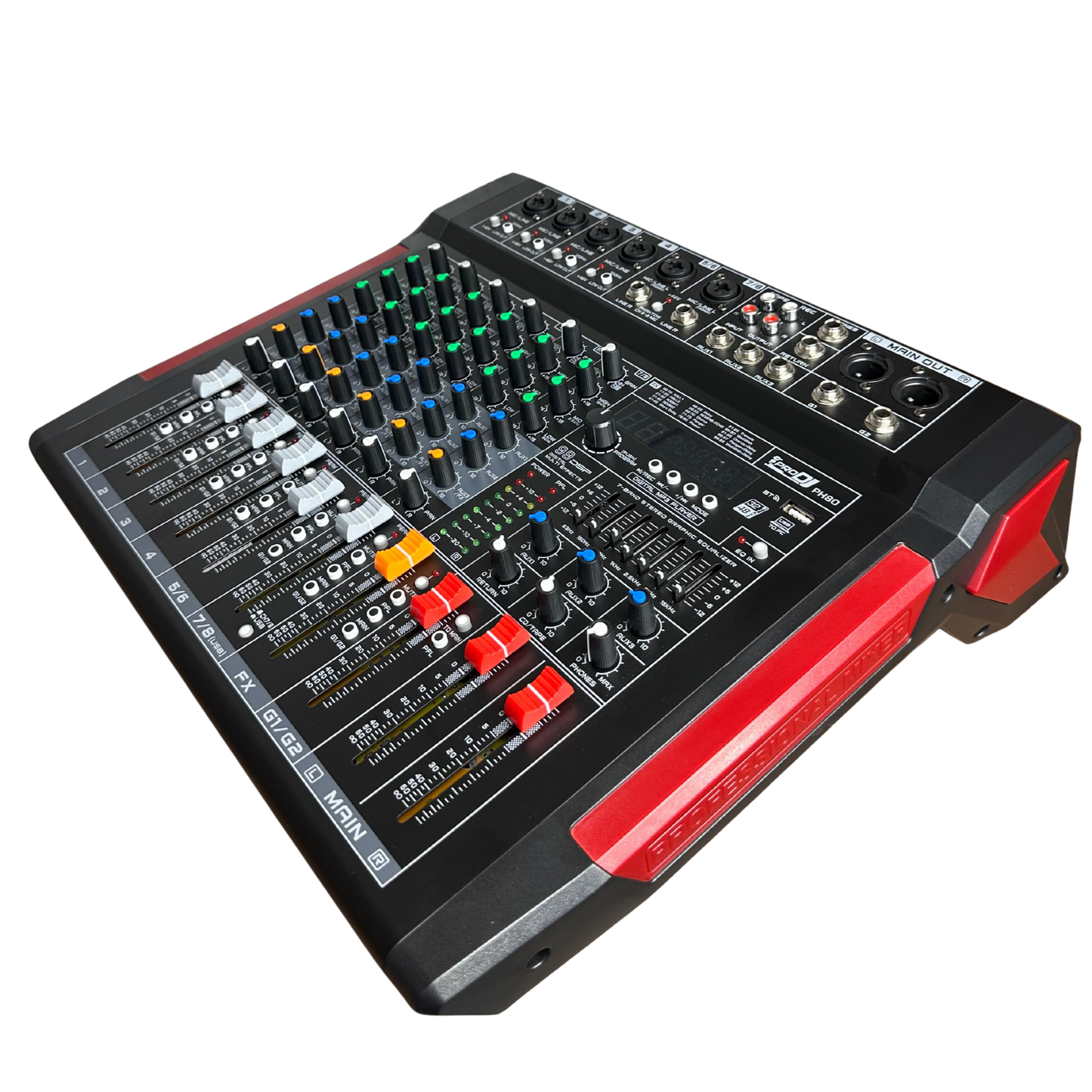 PH80 CONSOLA PRO DJ PASIVA 8 CANALES