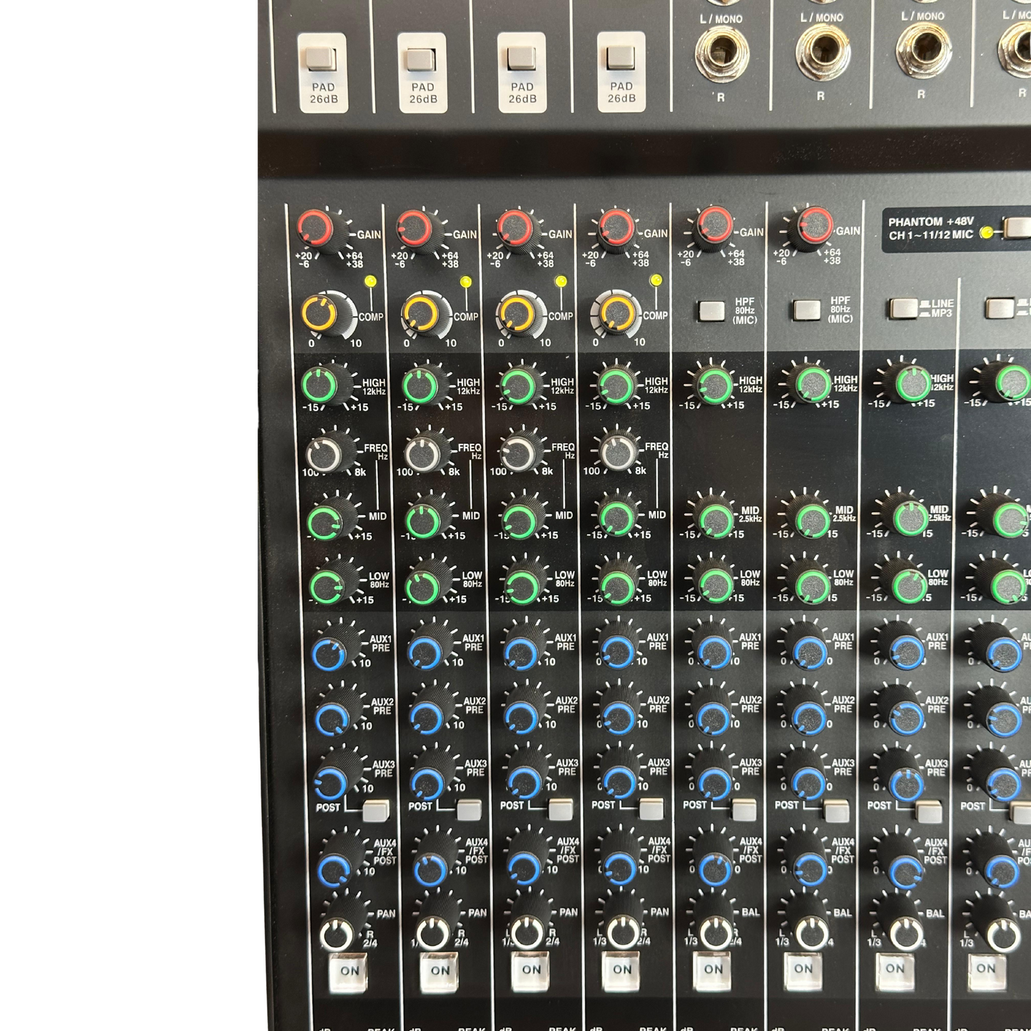 GM12 CONSOLA PRO DJ PROFESIONAL 8 CANALES