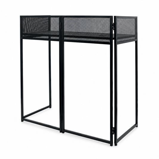 XKS511B Mesa Para DJ metalica Negra plegable