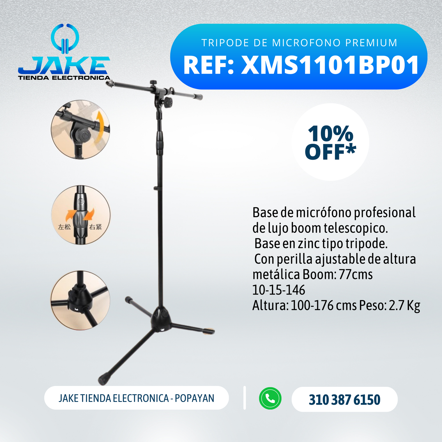 Base De Microfono XMS1101BP01