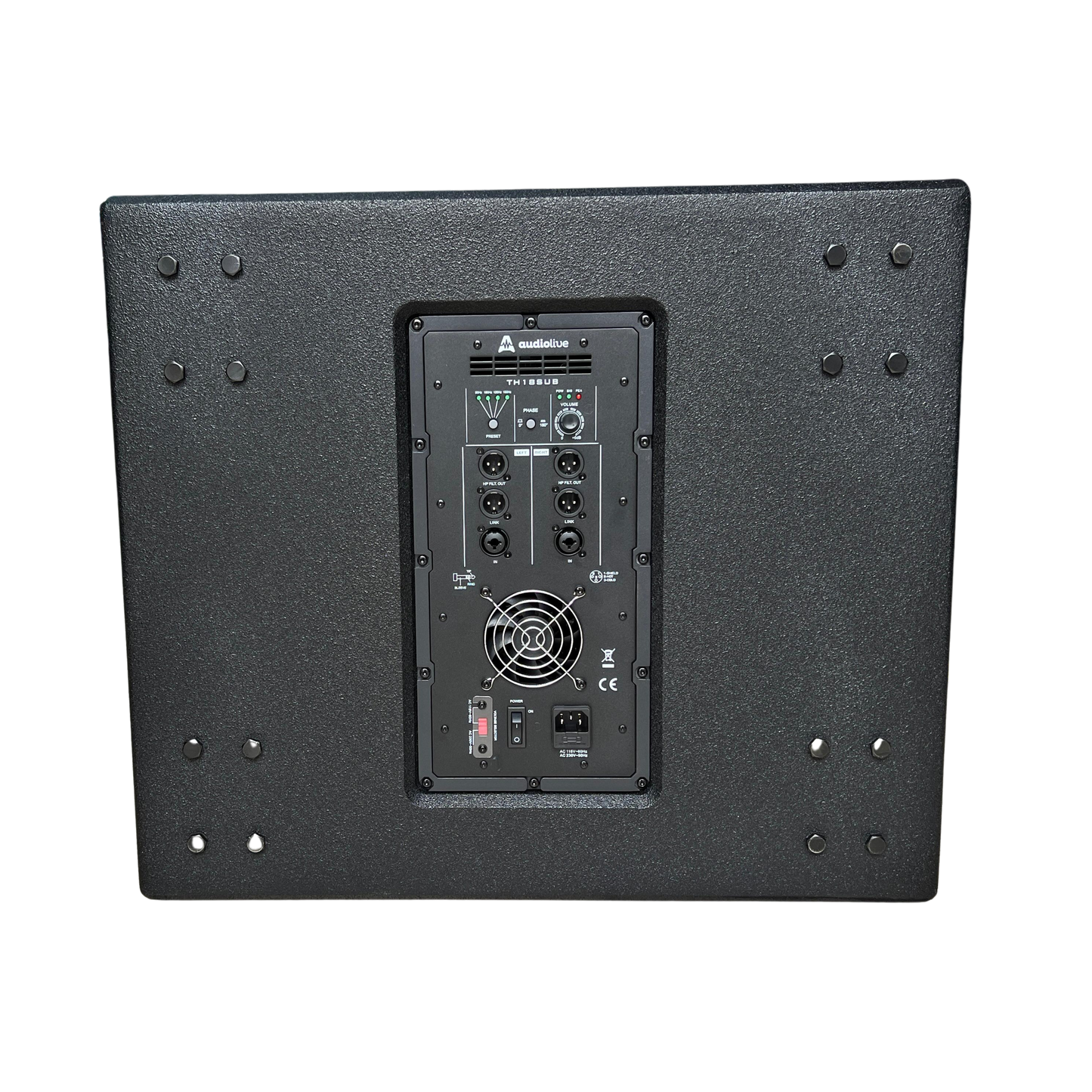 TH18SUB BAJO AMPLIFICADO DE 18 PULGADAS AUDIO LIVE 600W CLASE D