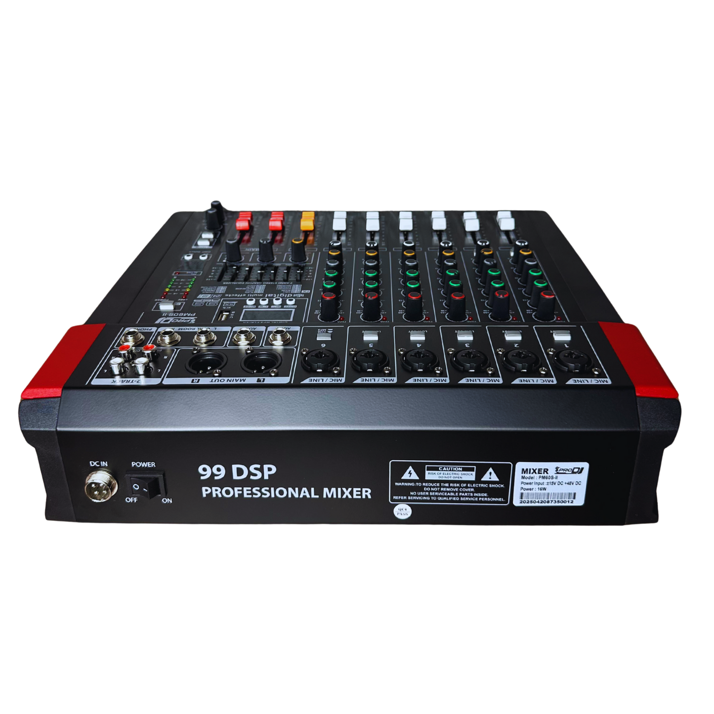 PM60S-II CONSOLA PRO DJ PASIVA 6 CANALES