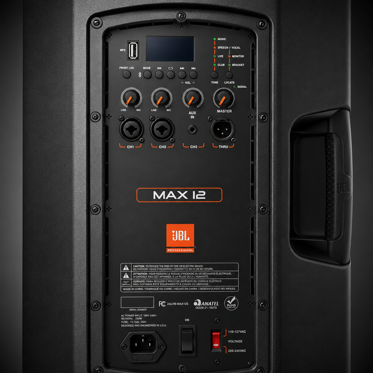 JBL MAX 12 Cabina Activa 350w 128dB BT / Mp3