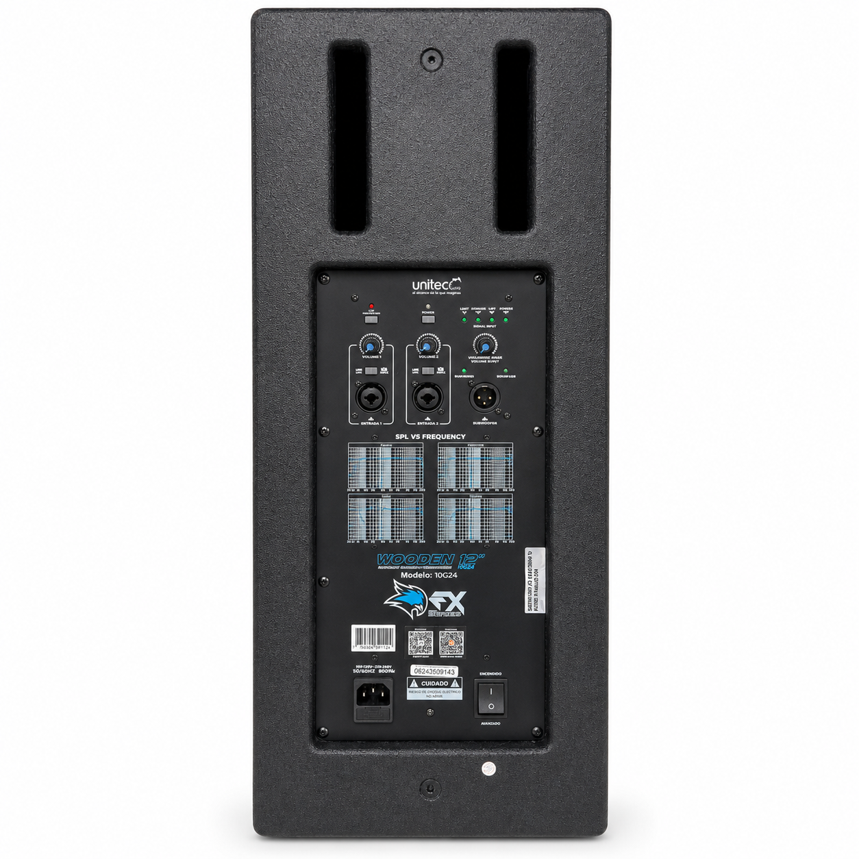 10624 Cabina Unitec Wooden 12 pulgadas Profesional