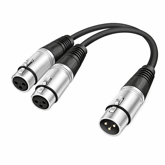 spliter economico XLR MACHO A DOS XLR HEMBRA CP-152 AMERICAN SOUN