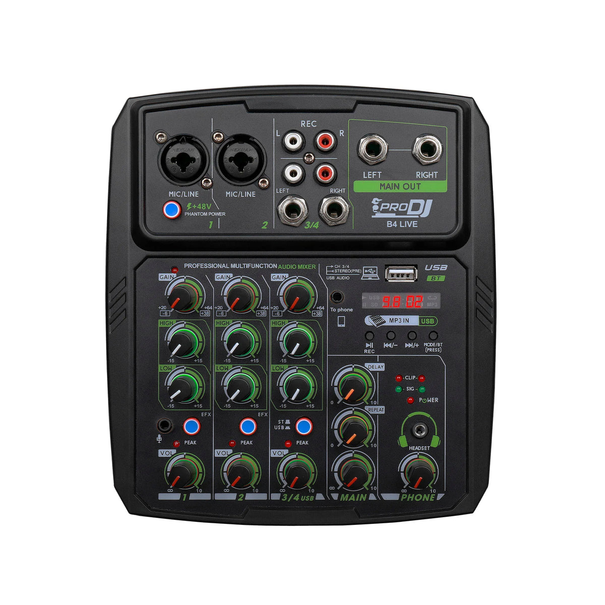 Mixer B4L PRO DJ análogo USB/BT