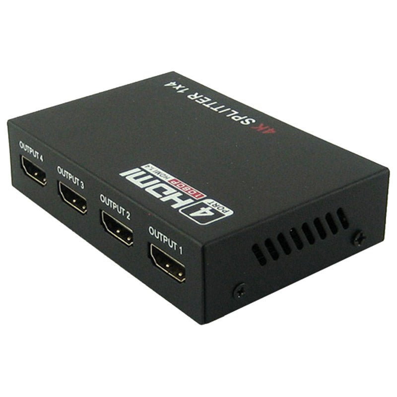 CC-8844P  HDMI 1.4V Spliter 4 Vías, 4K 3D 60Hz con Cable Micro USB