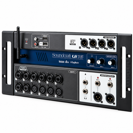 Mezclador Digital de 16 Canales Con Control Inalámbrico Ui16