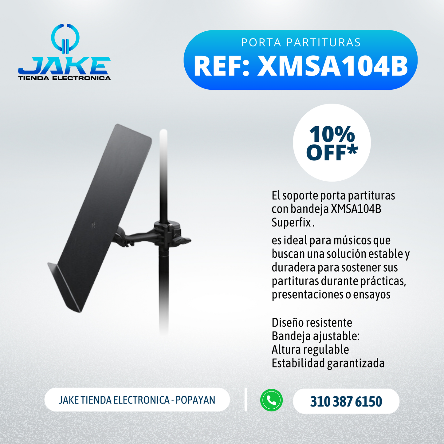 XMSA104B PORTA PARTITURAS SUPER FIX