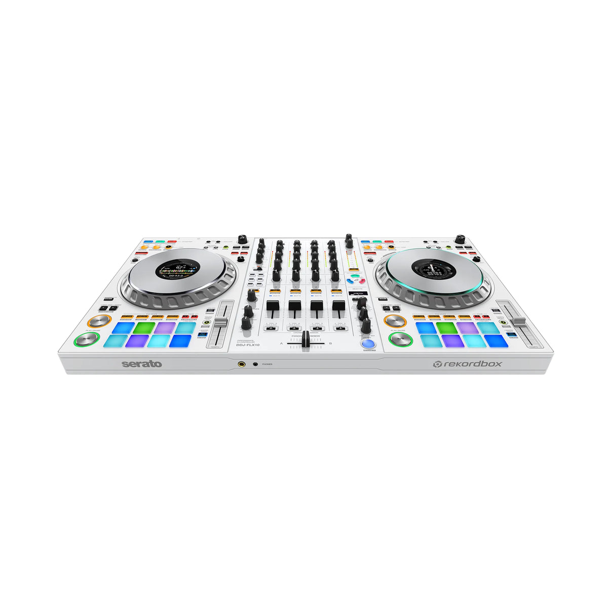 CONTROLADOR DJ PROFESIONAL DDJFLX10W PIONEER DJ 4 CANALES  JOG 206 MM  TRACK SEPARATION