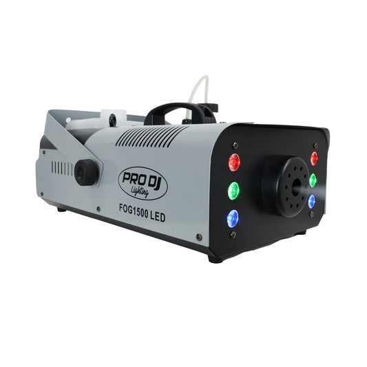 FOG1500 LED MAQUINA DE HUMO 1500W CON LED RGB PRO DJ LIGHTING