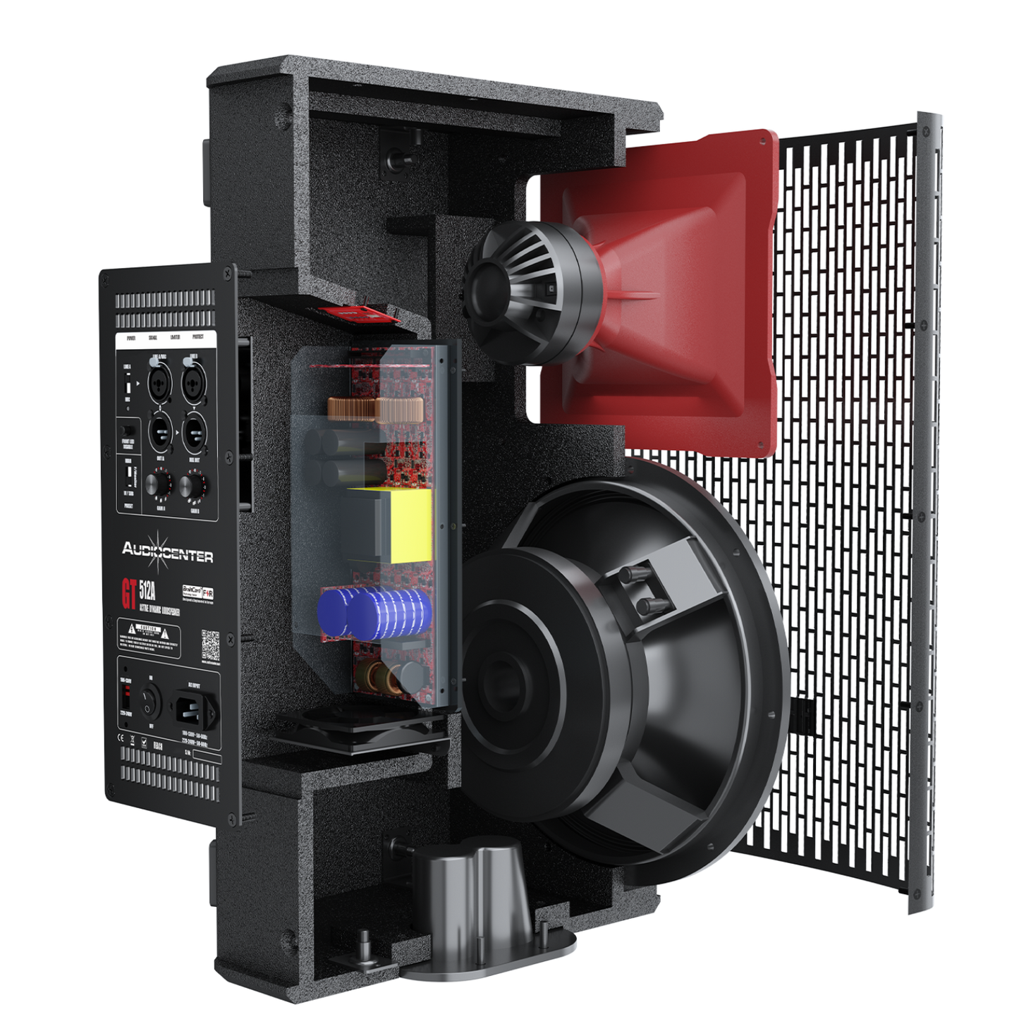 GT512A ALTAVOZ AUDIO CENTER DE 12 PULGADAS 1100 WTS RMS