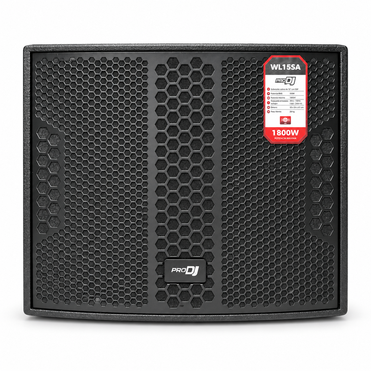 WL15SA Subwoofer Activo Pro DJ de 15 pulgadas con DSP 900 W RMS
