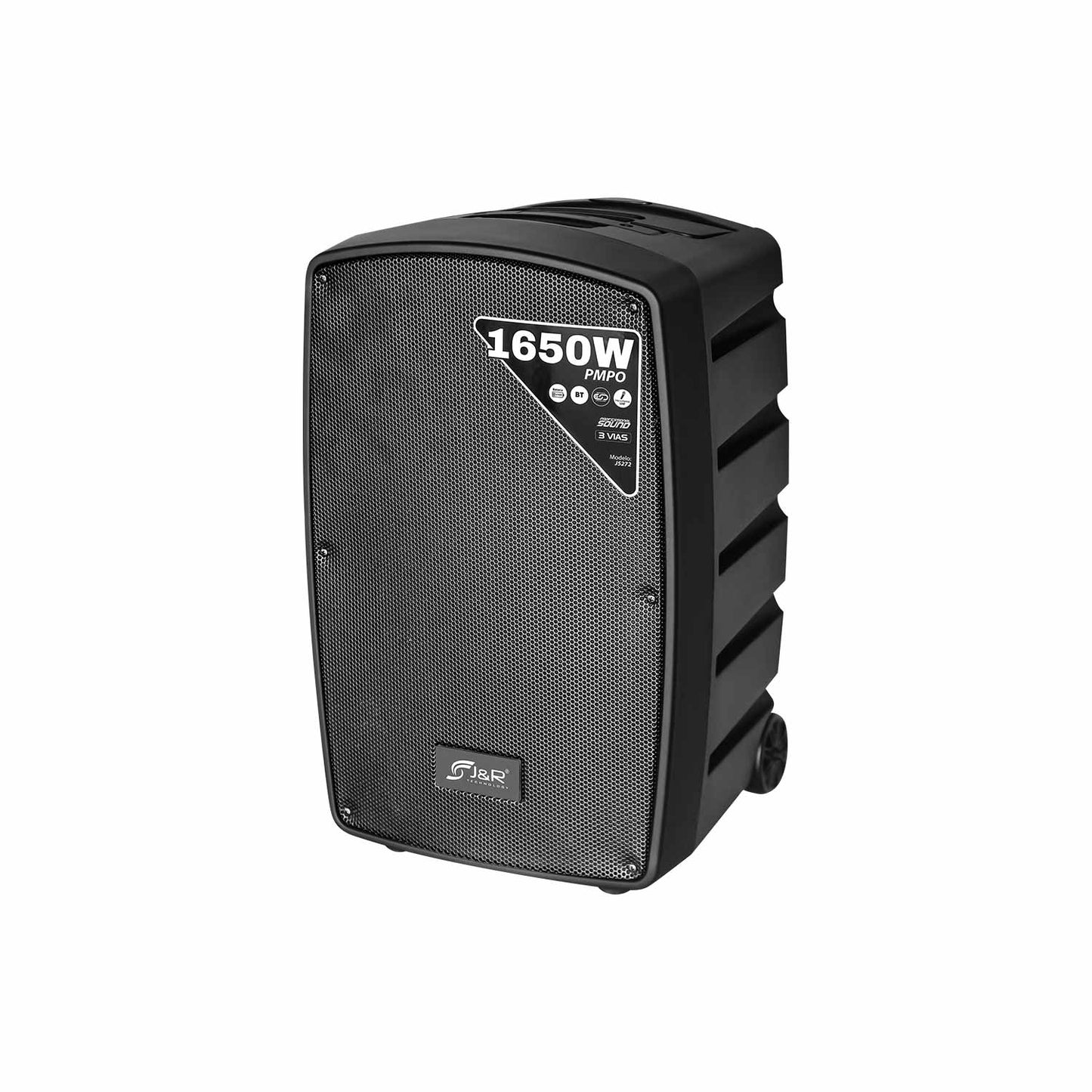 J5272 CABINA ACTIVA RECARGABLE 3 VIAS 10 PULGADAS CON 2 MICROFONOS