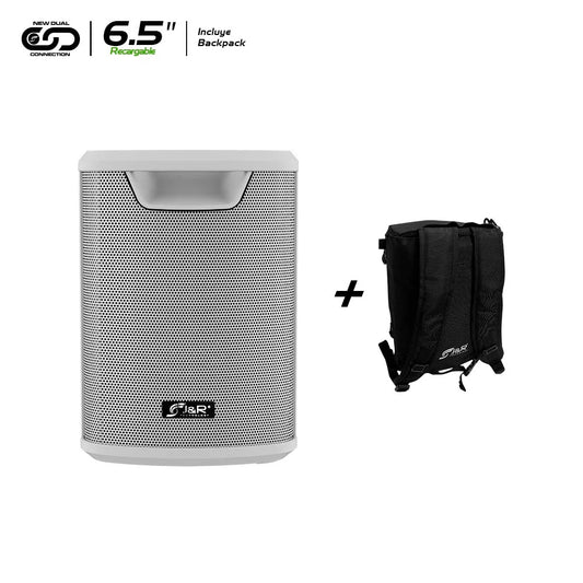CABINA DE AUDIO RECARGABLE BLANCA C1 PLUS 6.5 PULGADAS  J5276