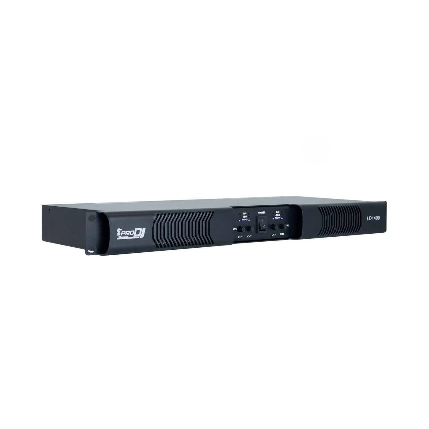 Amplificador de Potencia PRO DJ LD1400 Clase D 4 Canales 350W
