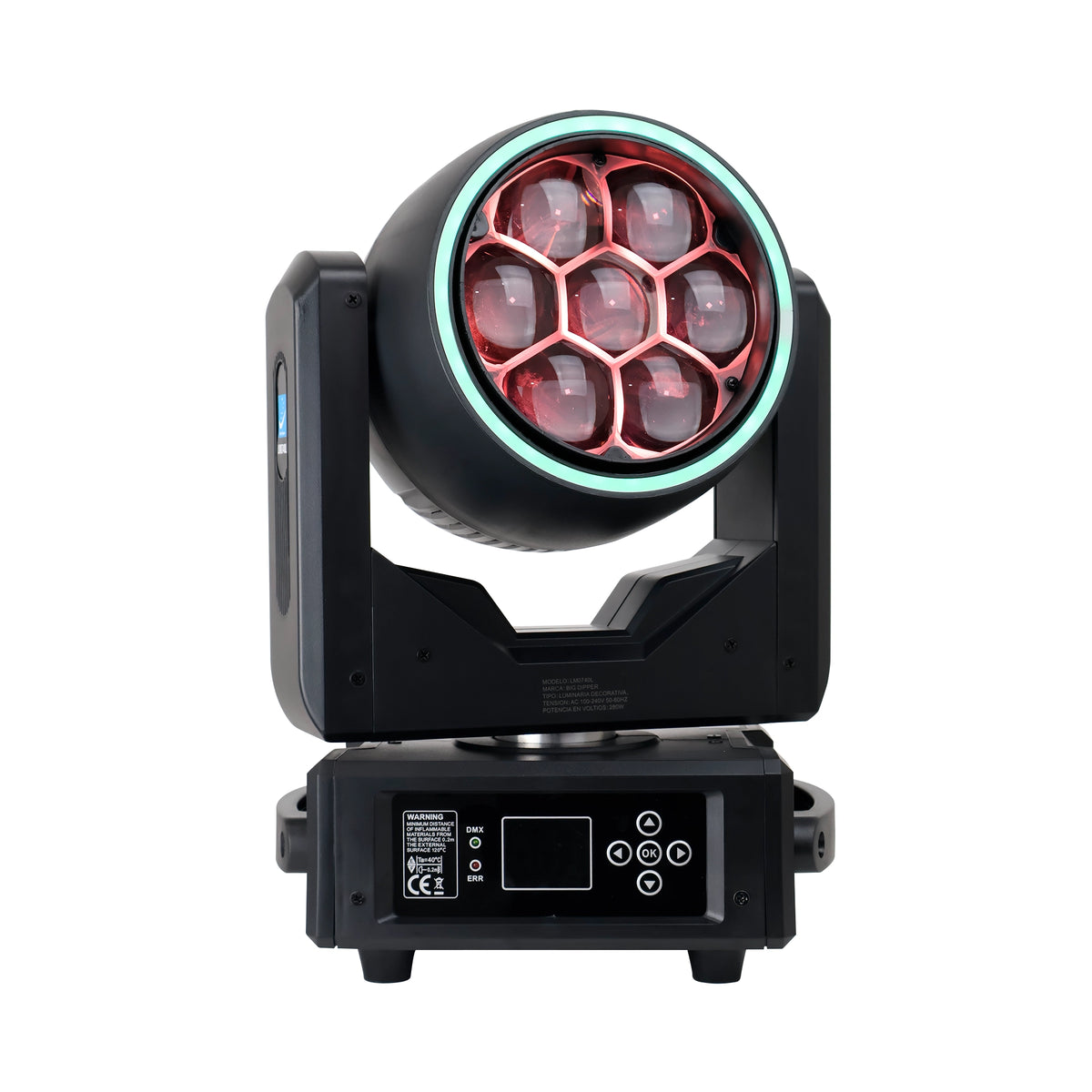 Cabeza Móvil BIG DIPPER LM0740L 7x40W RGBW Bee Eye Zoom Beam Wash