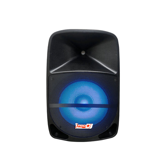 PSA15A Cabina Activa PRO DJ 15 Pulgadas con Luces Mas Base y Microfono