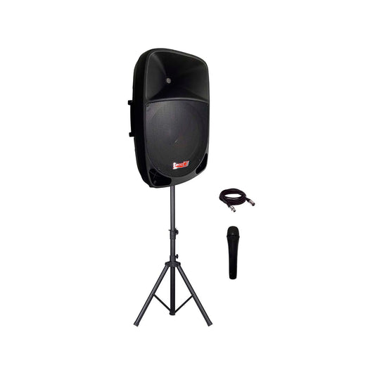 PSA-15A SYS Combo PRO DJ cabina activa 15 mas microfono y soporte