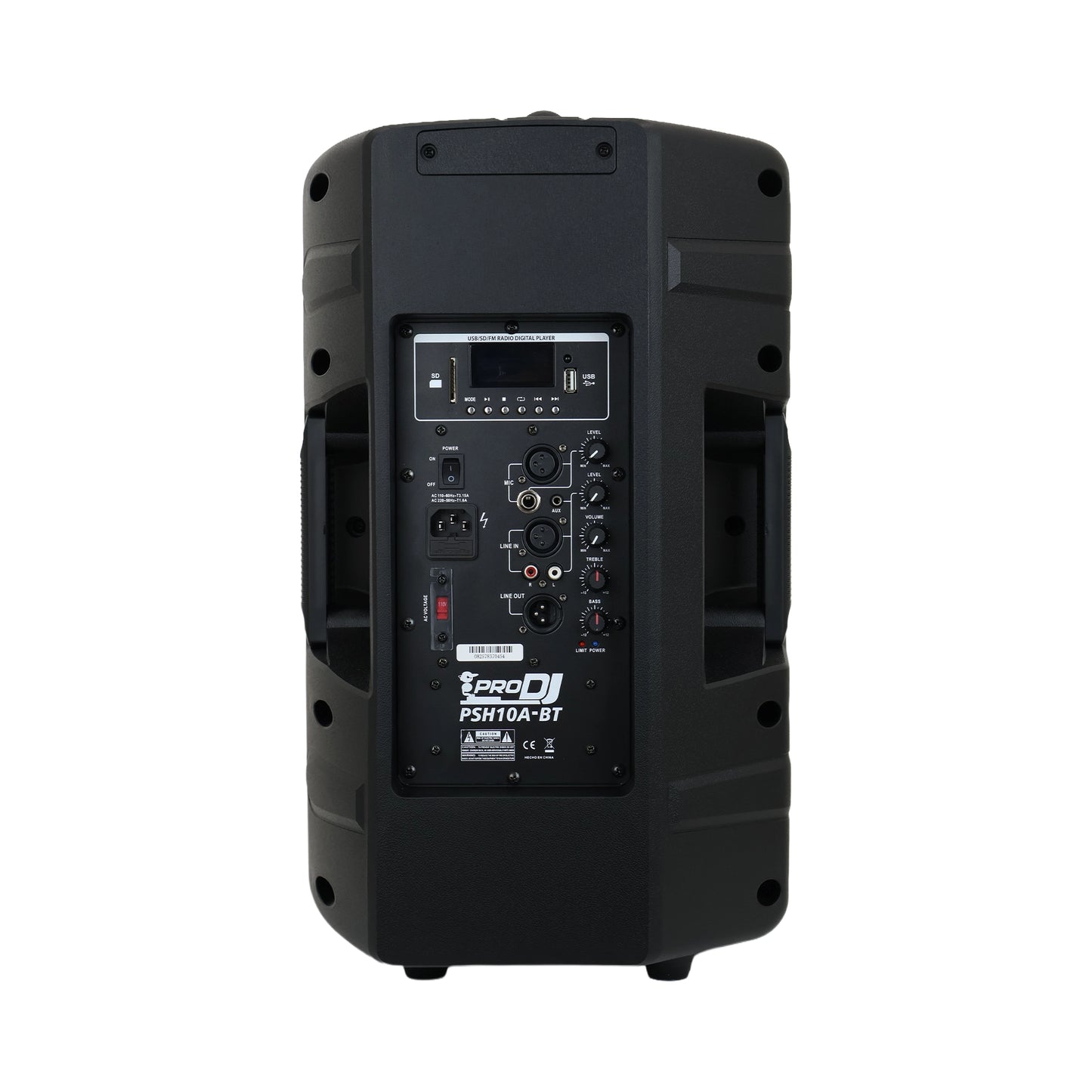 PSH10A-BT CABINA ACTIVA PRO DJ 10 PULGADAS  BLUETOOTH/USB/FM 200W RMS