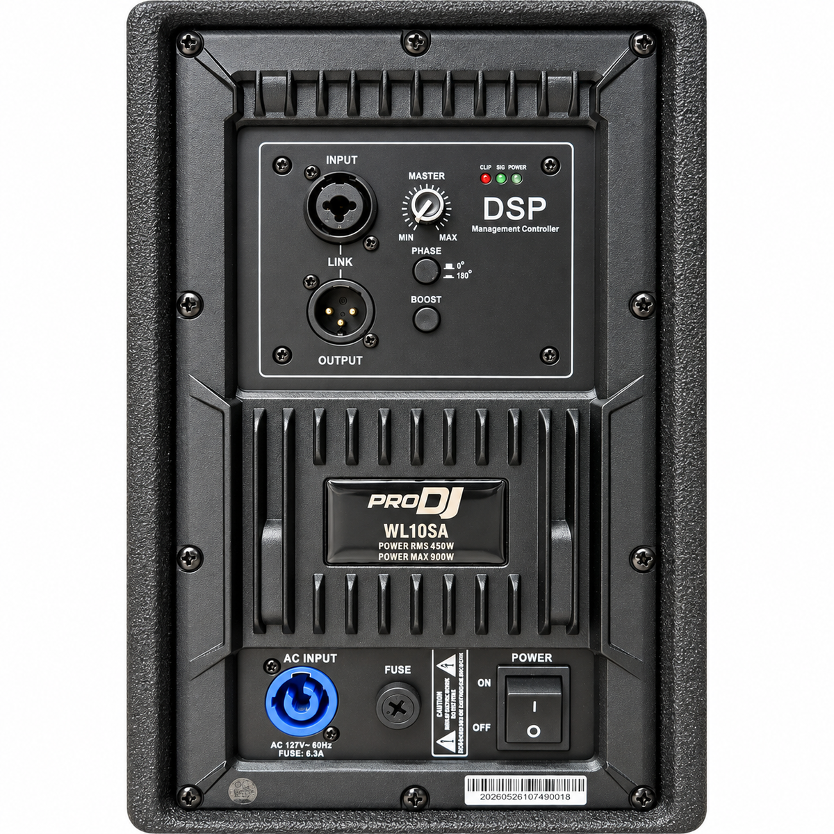 WL10SA BAJO PRO DJ DE 10 PULGADAS CON DSP 450 WTS RMS