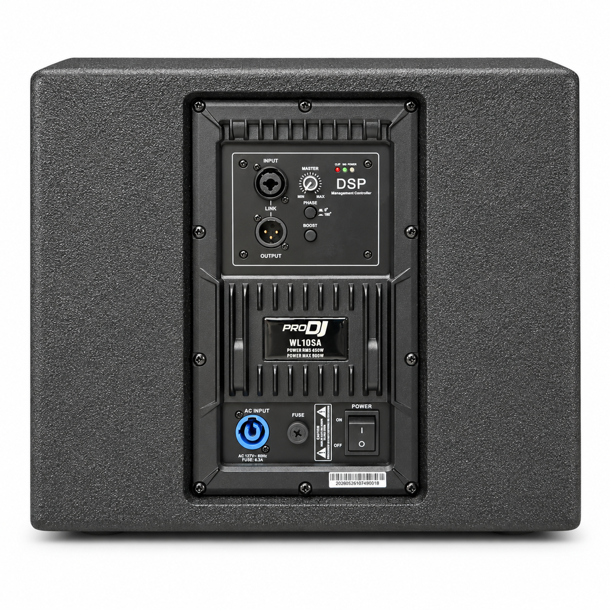 WL10SA BAJO PRO DJ DE 10 PULGADAS CON DSP 450 WTS RMS