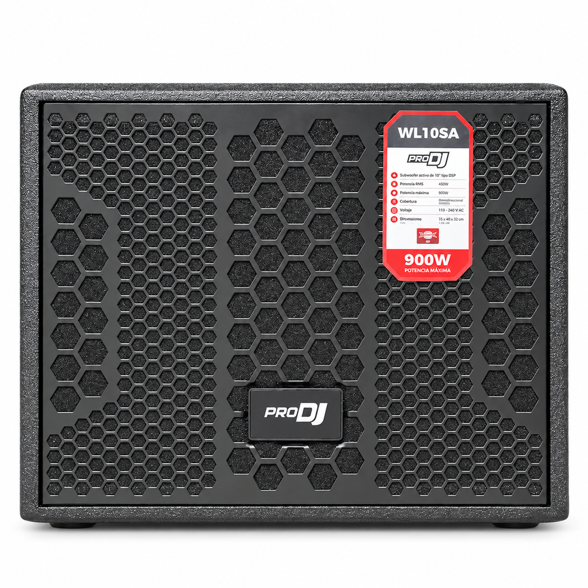 WL10SA BAJO PRO DJ DE 10 PULGADAS CON DSP 450 WTS RMS