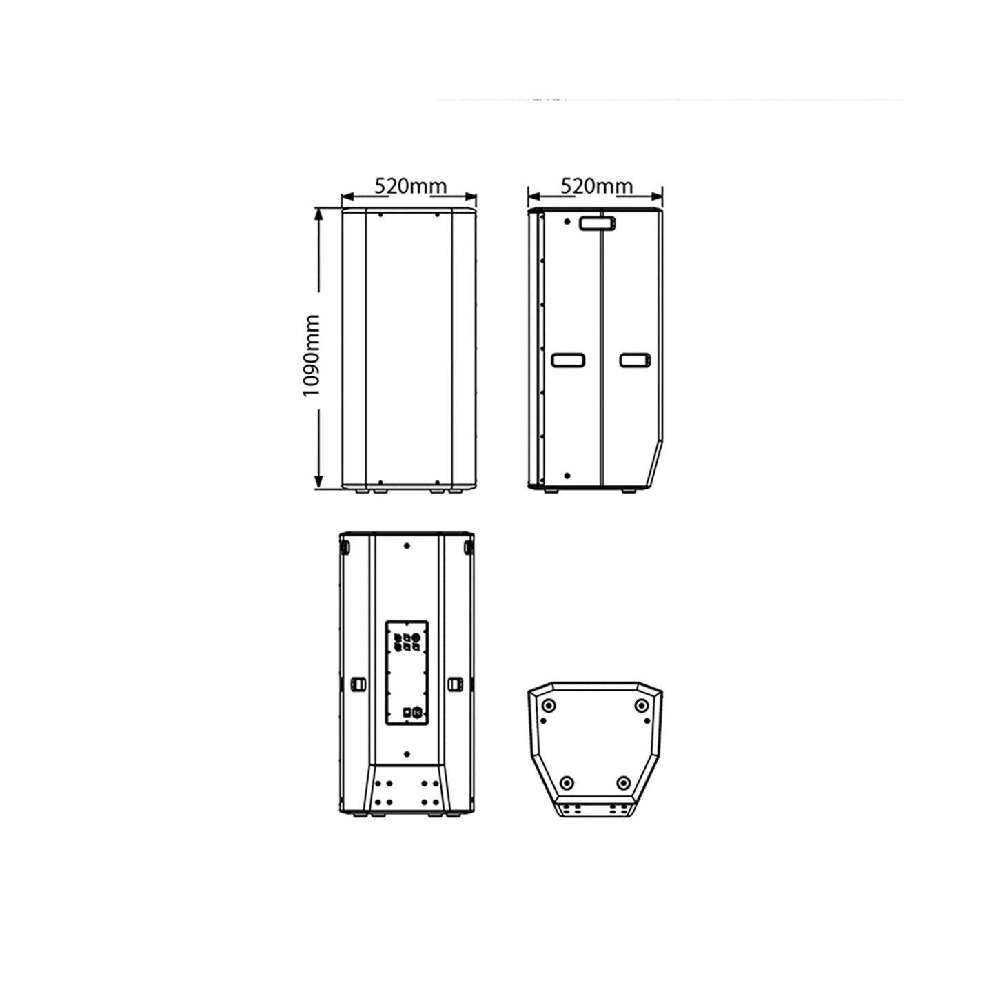 CABINA TW215A BETA3 THREE activa 2 vías 1500W