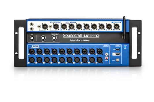 SOUNDCRAFT Ui24R Mezclador o Consola Digital de 24 Canales/Grabador Multipista USB con Control Inalámbrico