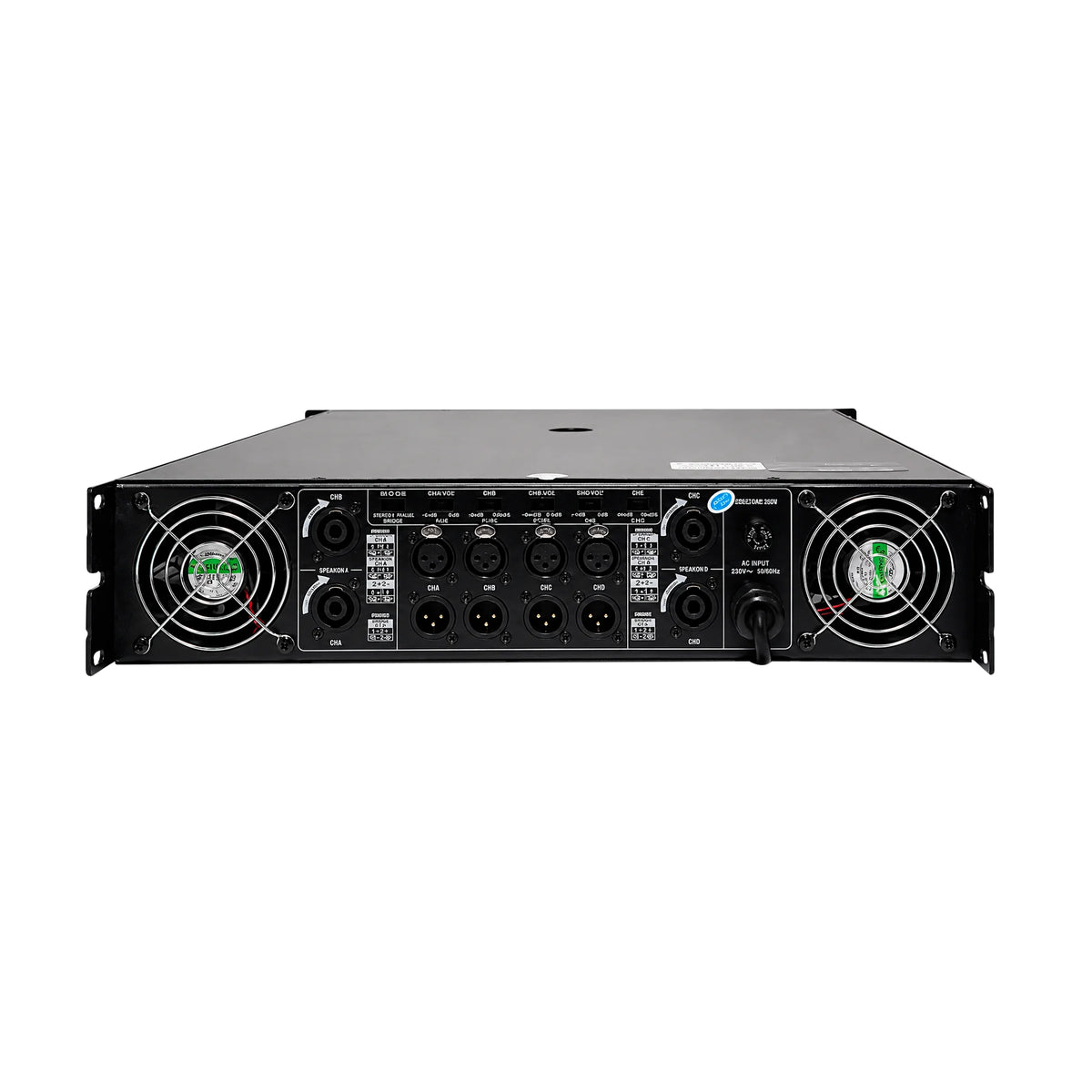 V10.4 PLANTA O AMPLIFICADOR DE PONTENCIA PRO DJ 4 CANALES 1500W x4 4 Ohm