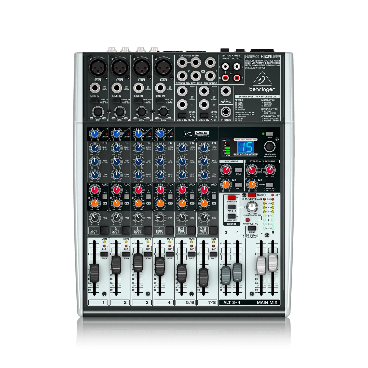 X1204USB CONSOLA BEHRINGER ANALOGA 4 ENTRADAS