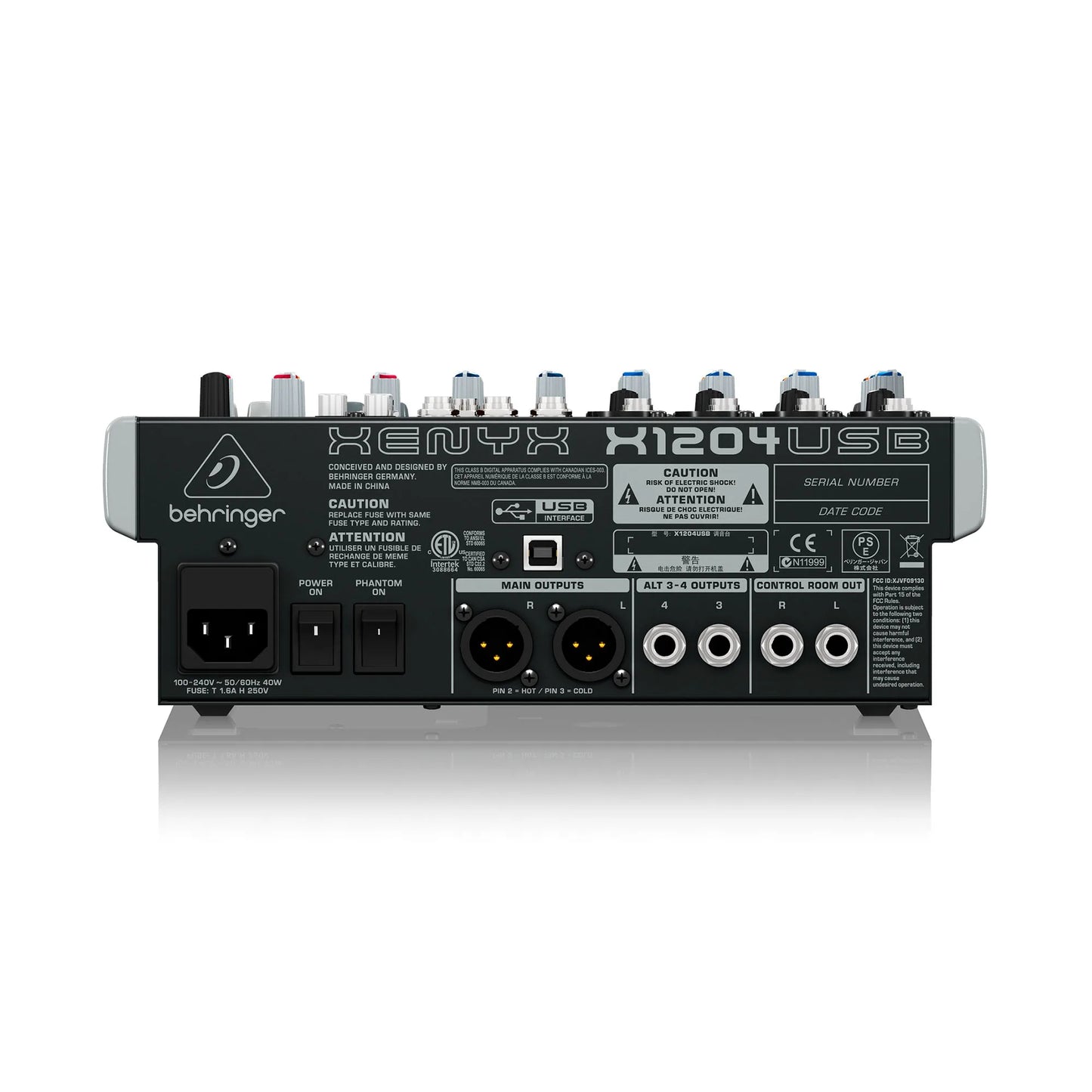 X1204USB CONSOLA BEHRINGER ANALOGA 4 ENTRADAS