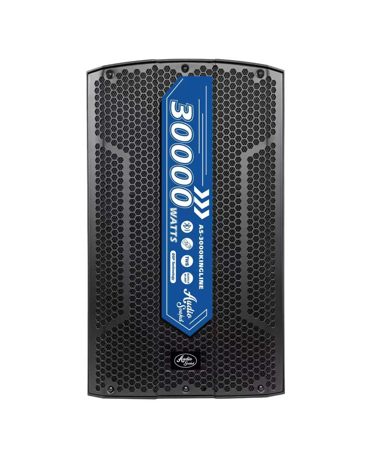 AS-3000 CABINA AUDIO SOUND 15 PULGADAS BI-AMPLIFICADA CLASE D 700WTS RMS