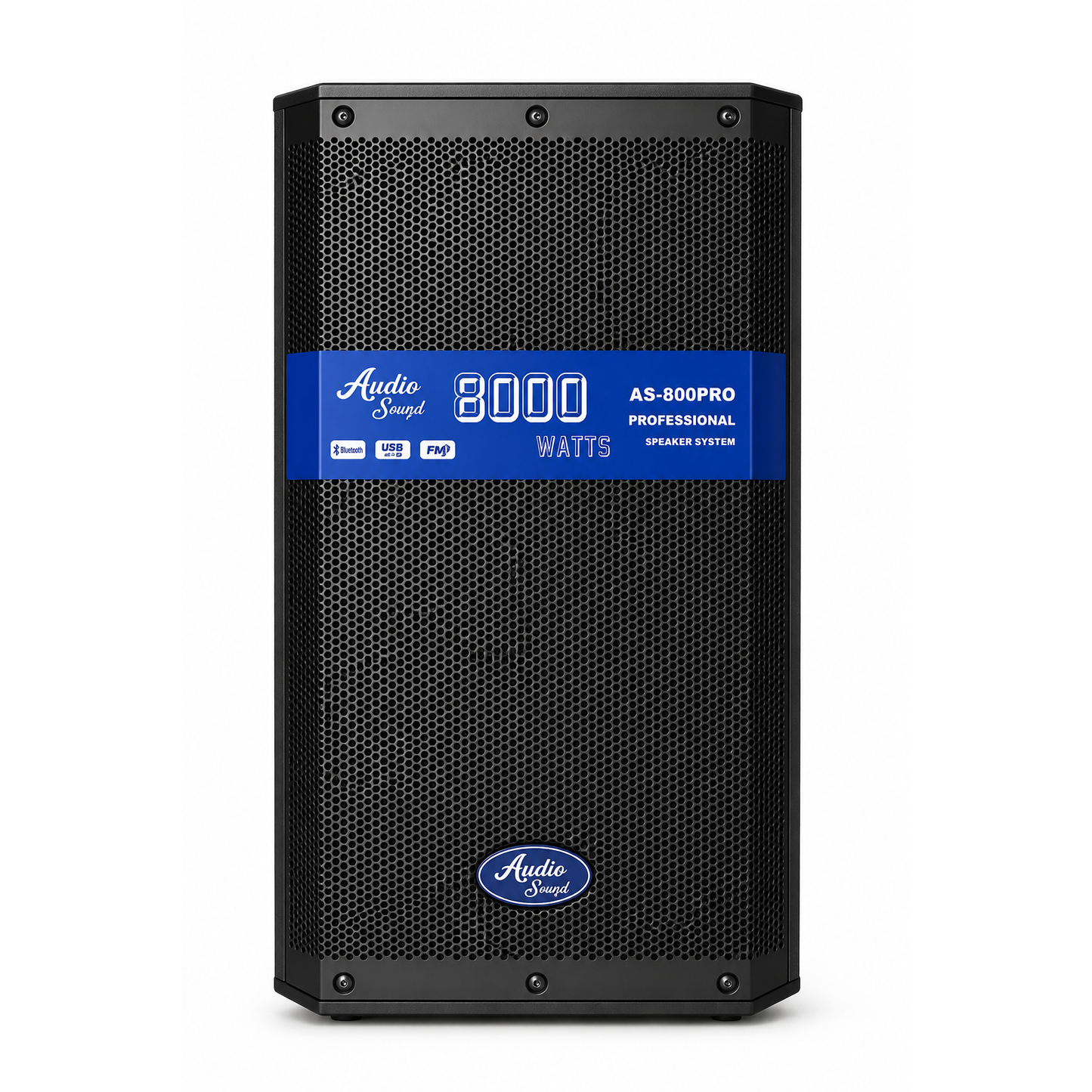 CABINA AUDIO SOUND ACTIVA DE 10 PULGADAS USB USB, FM, BLUET, DE 8 PULGADAS AS-800PRO