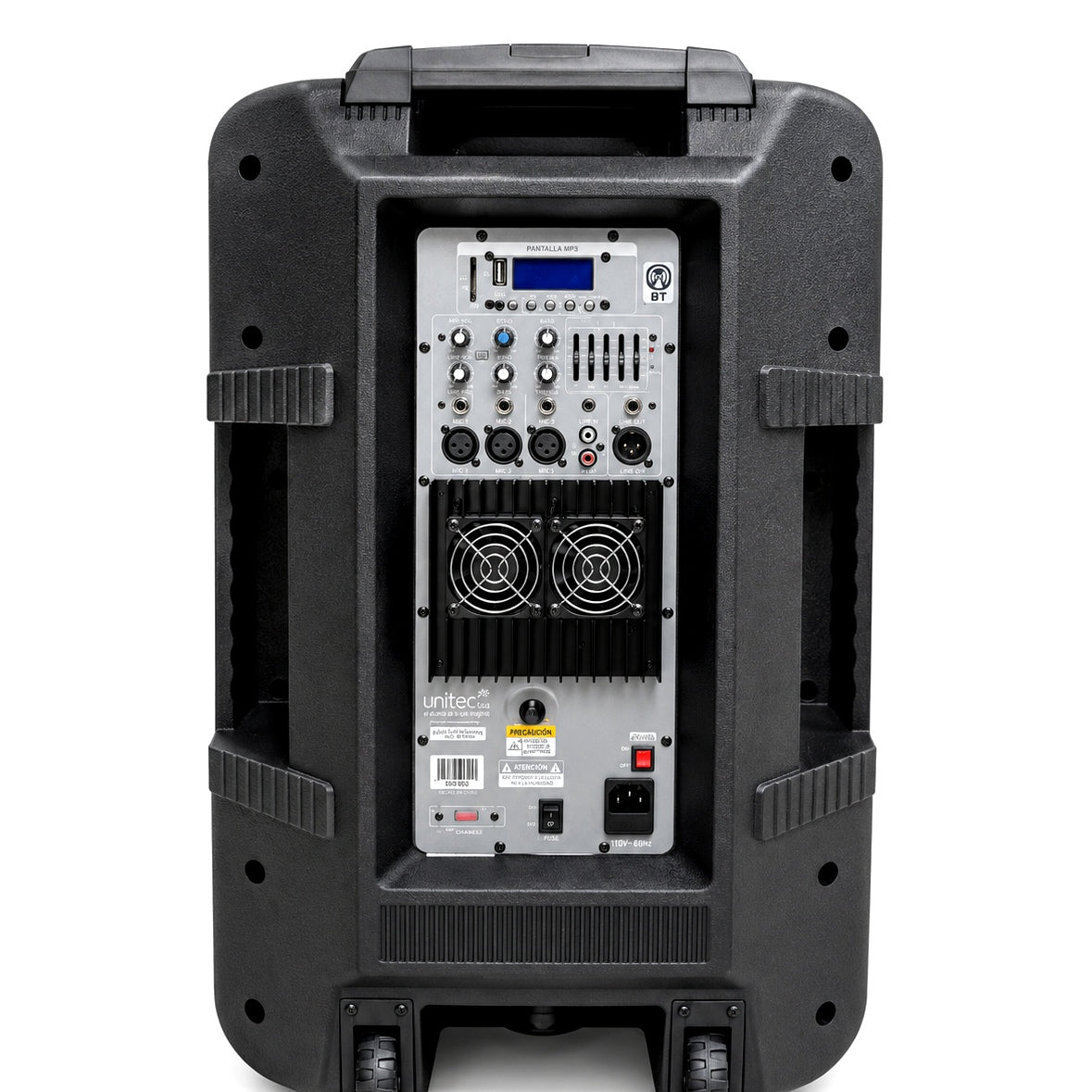 PP7415H CABINA DE 15 PULGADAS UNITEC RGB CON BASE Y MICROFONO