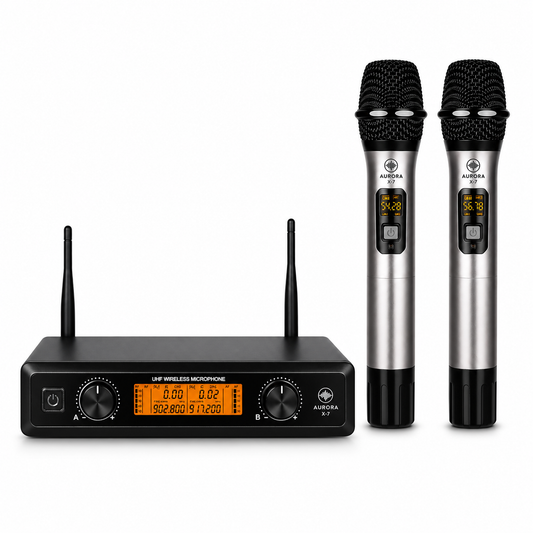 X7 MICROFONOS INALAMBRICOS CON RECEPTOR DOS ANTENAS