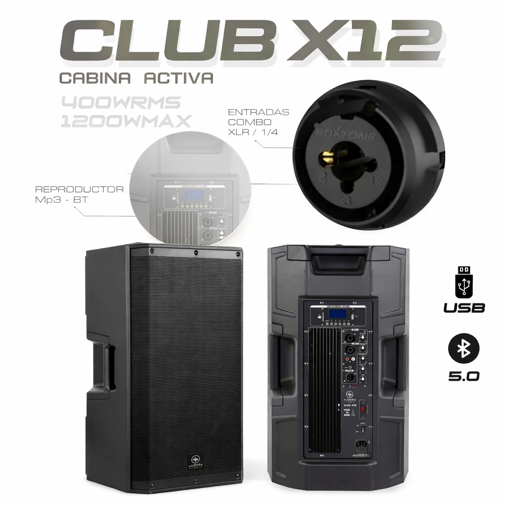 CLUB X12 CABINA 12 PULGADAS AURORA