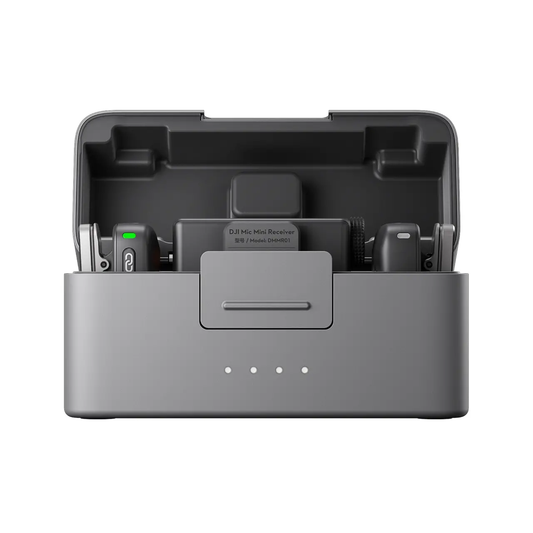 Mini micrófono DJI (2 transmisores + 1 receptor + estuche de carga)