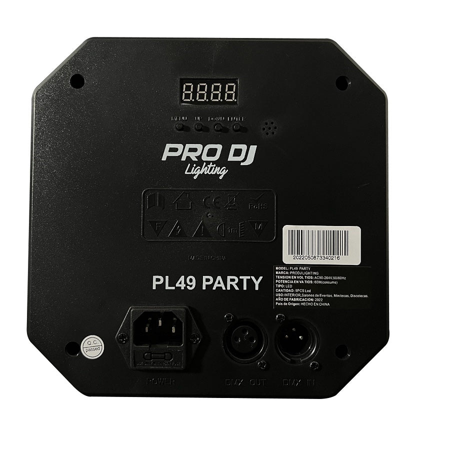 PL49 PARTY PRO DJ LUZ LED MULTI EFECTOS 5 EN 1