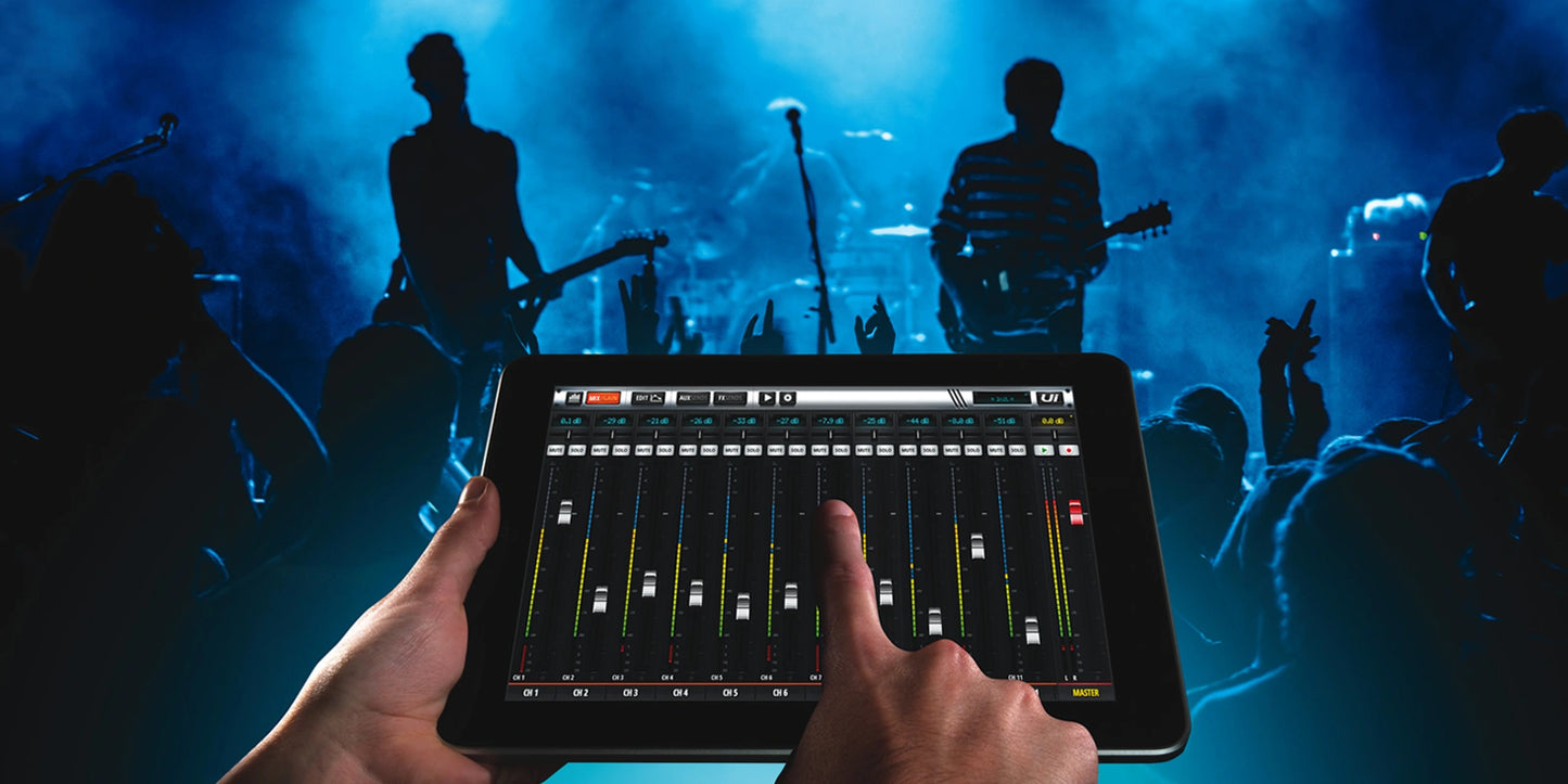 Mezclador Digital de 16 Canales Con Control Inalámbrico Ui16